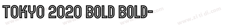 TOKYO 2020 Bold Bold字体转换